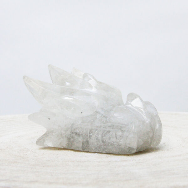 Orgonite drakenschedel met Bergkristal 10 - Afbeelding 2