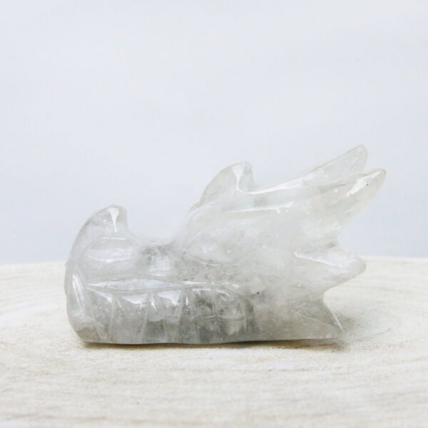 Orgonite drakenschedel met Bergkristal 10 - Afbeelding 5