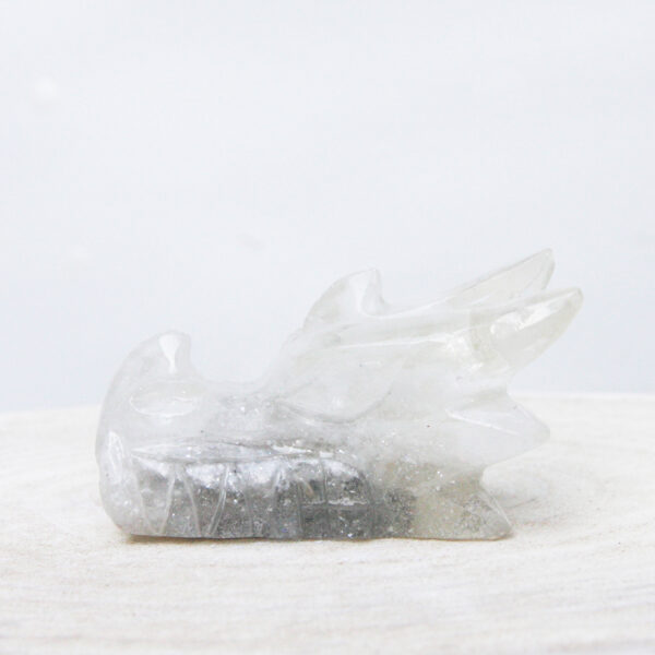 Orgonite drakenschedel met Bergkristal 9 - Afbeelding 5