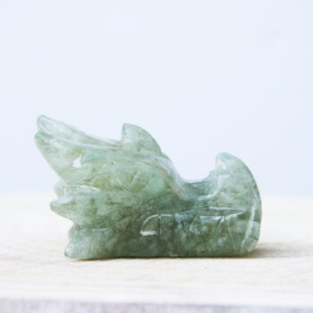 Krachtige orgonite drakenschedel met Aquamarijn, Bergkristal en Amethist  PD0019