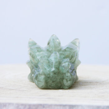 Krachtige orgonite drakenschedel met Aquamarijn, Bergkristal en Amethist  PD0019 - Afbeelding 3