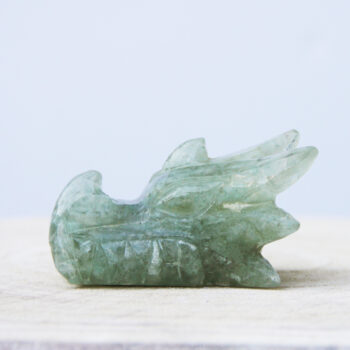 Krachtige orgonite drakenschedel met Aquamarijn, Bergkristal en Amethist  PD0019 - Afbeelding 5