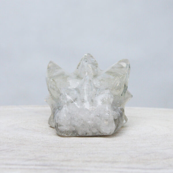 Orgonite drakenschedel met Bergkristal 21 - Afbeelding 3