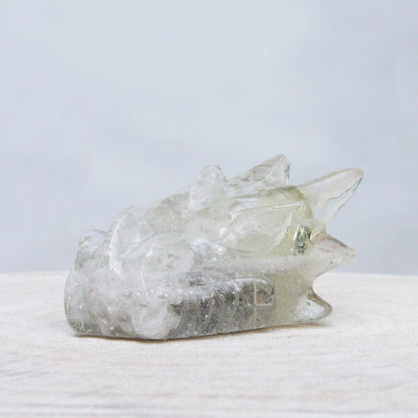 Orgonite drakenschedel met Bergkristal 21 - Afbeelding 4