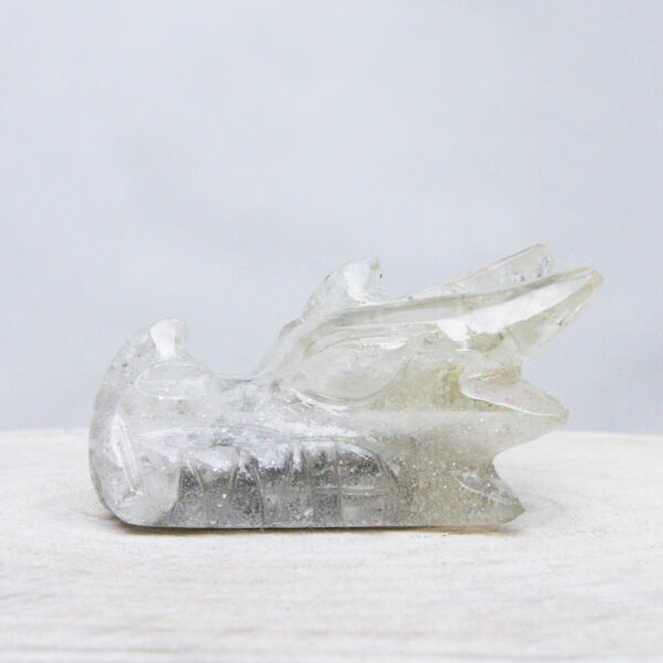 Orgonite drakenschedel met Bergkristal 21 - Afbeelding 5