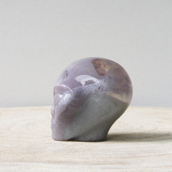 Orgonite Star-Being schedel met Amethist. - Afbeelding 3
