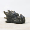 Orgonite drakenschedel met Zwarte Maansteen en Bergkristal 41 - Afbeelding 2