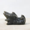 Orgonite drakenschedel met Zwarte Maansteen en Bergkristal 41