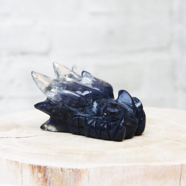 Orgonite drakenschedel Lapis Lazuli 37 - Afbeelding 2