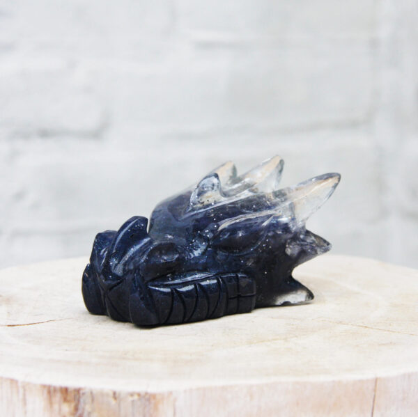Orgonite drakenschedel Lapis Lazuli 37 - Afbeelding 4