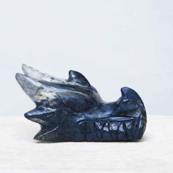 Orgonite drakenschedel Lapis Lazuli 38