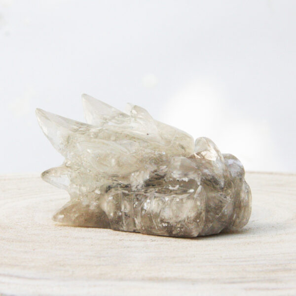 Orgonite drakenschedel met Mika 46 - Afbeelding 2