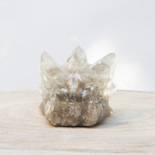 Orgonite drakenschedel met Mika 46 - Afbeelding 3