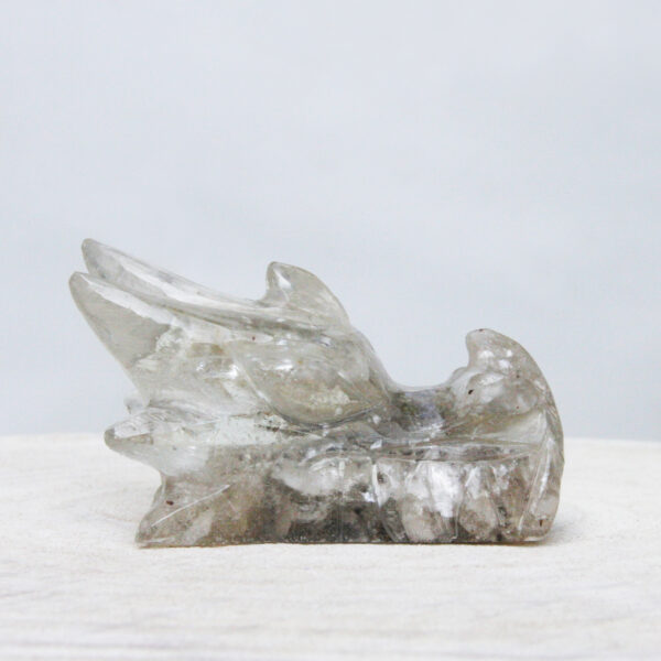 Orgonite drakenschedel met Mika 47