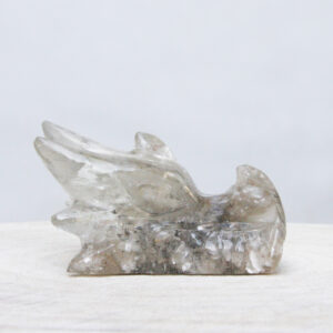 Orgonite drakenschedel met Mika 48