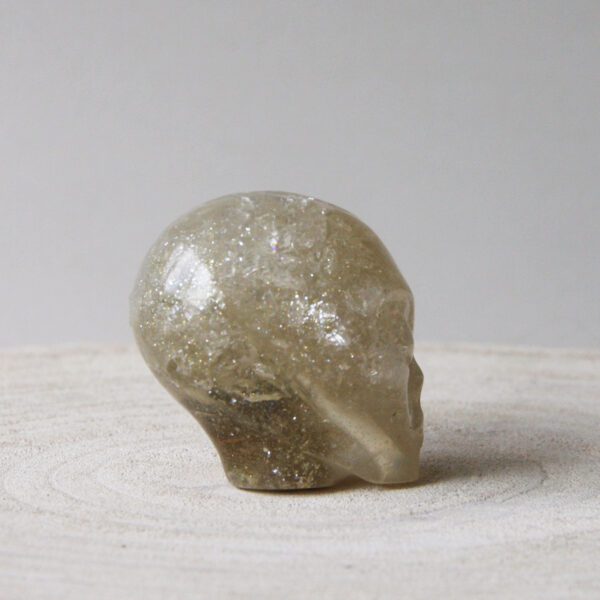 Orgonite Star-Being schedel met Lemon kwarts - Afbeelding 6