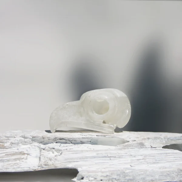 Orgonite uilen schedel met Seleniet - Afbeelding 2