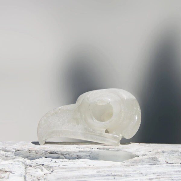 Orgonite uilen schedel met Seleniet - Afbeelding 3