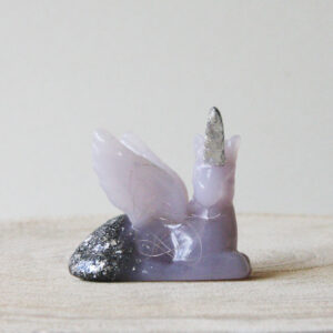 Orgonite Unicorn met Seleniet en Amethist 1