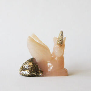 Orgonite Unicorn met Seleniet, Rozenkwarts en Morganiet 2