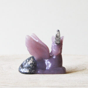 Orgonite Unicorn met Seleniet en Amethist 3