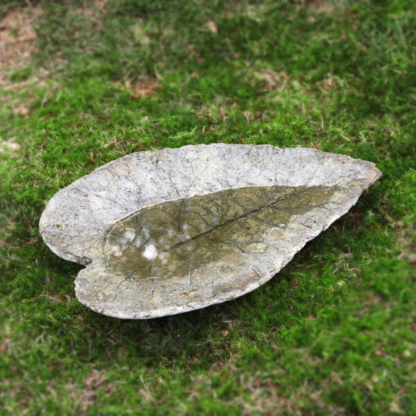 Bladvormig vogelbad met kristallen - Afbeelding 3